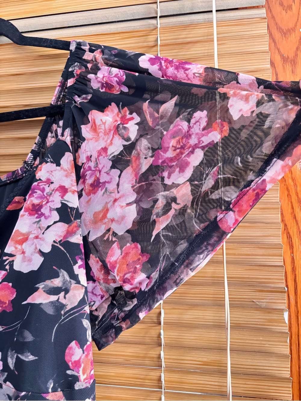 torrid Black Midi Dress with Pink Floral Print - Picture 8 of 13